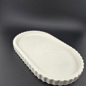 Geriffelter Gips Tablett